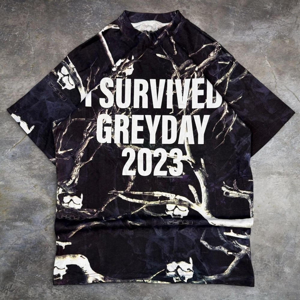 G59 Suicideboys I Survived Greyday 2023 Camo Tee Men's Size Medium Grunge Goth